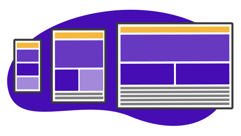 Symbolbild zum Thema Responsive Webdesign auf verschiedenen Geräten